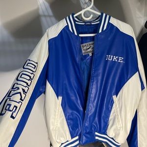 Vintage Steve and Barry’s Duke Blue Devil Mens Leather Jacket